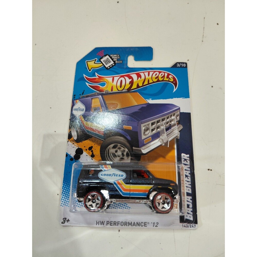 NIP Hot Wheels Performance 1:64 Die Cast Goodyear Baja Breaker Van